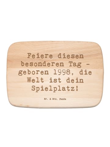 Mr. & Mrs. Panda Schneidebrett Spruch 1998 Geburtstag mit Spruch in Transparent