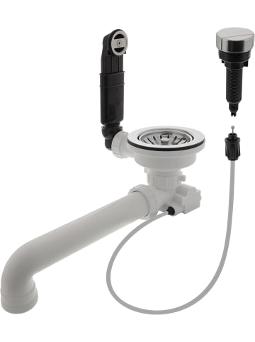 Serge Blanco Ablaufgarnitur 3½'' Ablauffernbedienung für BLANCO CLASSIC DALAGO ELON METRA