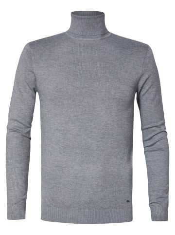 Petrol Industries Essential Rollkragenpullover in Schwarz