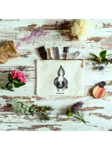 Mr. & Mrs. Panda Kosmetiktasche Stinktier Angriff ohne Spruch in Weiß