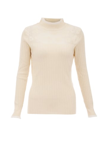 NAEMI Damen Strickpullover in Beige