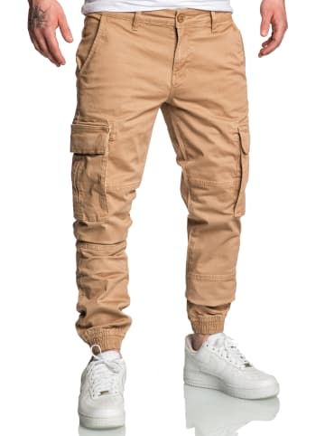 Amaci&Sons Cargo Jogger-Chino PLANO in Beige