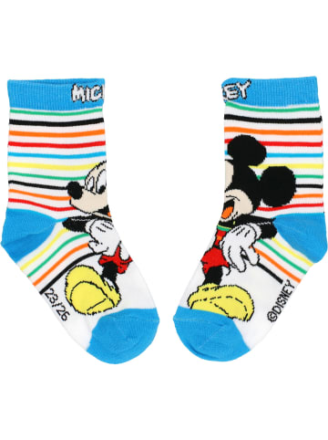 Disney Strümpfe Mickey Mouse Pluto Streifen in multicolor