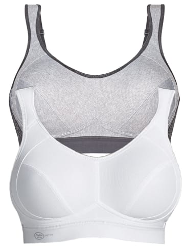 Anita Sport BH extreme control in Weiss heather grey