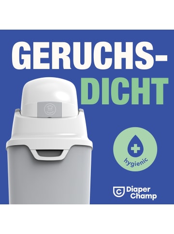 Diaper Champ Windeleimer One Medium Handsfree mit Pedal, handelsübliche Mülltüten