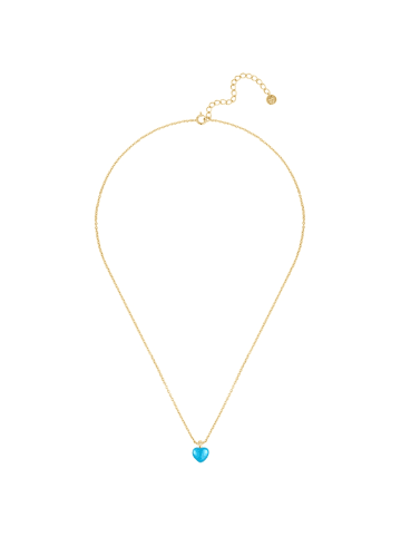 Glanzstücke München Kette Herz aus Sterling Silber mit Lab Grown Diamond in gelbgold