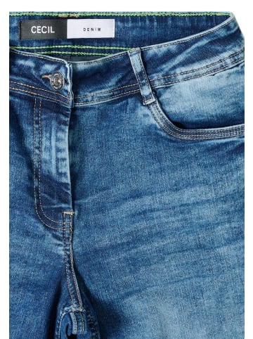 Cecil Jeans in mid blue used wash