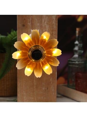 MARELIDA LED Solar Blume Hängedeko Lichtsensor D: 14cm in orange