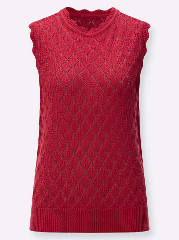 WITT WEIDEN Strick-Pullunder in erdbeere