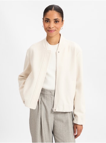 MARC CAIN COLLECTIONS Jacke aus Schurwolle in ecru - 0001