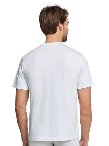 Schiesser American T-Shirt 2er-Pack Essentials in Weiß