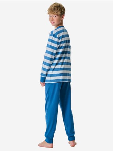 Schiesser Pyjama Nightwear 1 in Blau