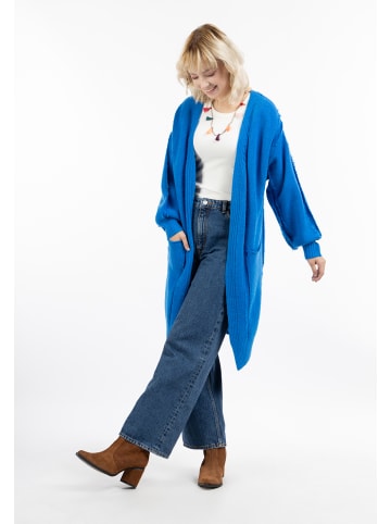 IZIA Damen Long Cardigan in Blau