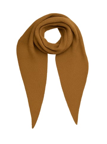 Faera Weicher Strickschal mit dezenter Struktur in Braun-2