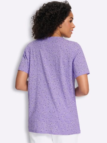 Sieh an! Longshirt in lavendel-ecru-bedruckt