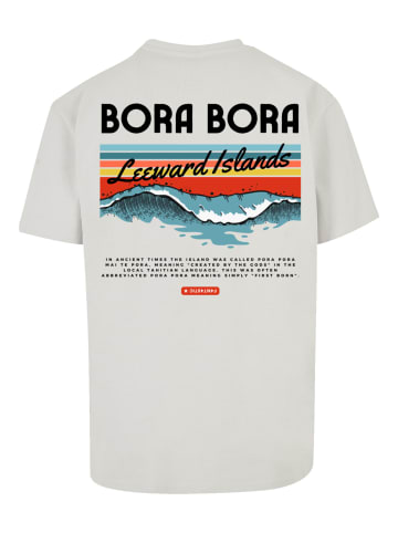 F4NT4STIC Heavy Oversize T-Shirt Bora Bora Leewards Island in lightasphalt