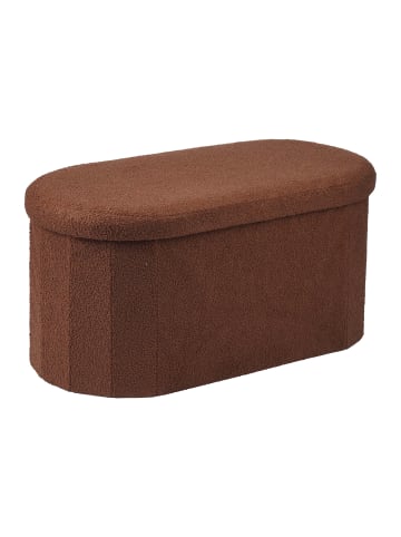 relaxdays Sitzbank in Dunkelbraun - (B)76 x (H)38 x (T)38 cm