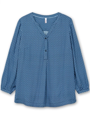 sheego Tunika in tiefblau-gemustert