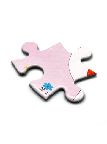 Mr. & Mrs. Panda Puzzle Einhorn Geburtstag ohne Spruch in Rot Pastell