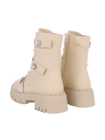 Ital-Design Stiefelette in Beige