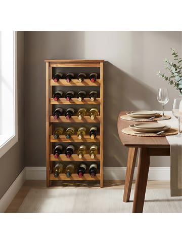 relaxdays Weinregal - (B)36 x (H)82 x (T)24 cm