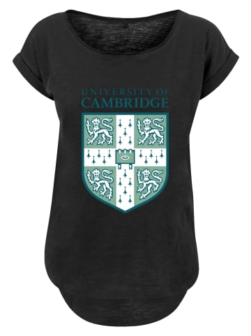 F4NT4STIC Long Cut T-Shirt University Of Cambridge Shield in schwarz