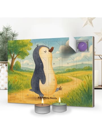 Mr. & Mrs. Panda Duftkerzen Adventskalender Pinguin mHerzieren ... in Weiß