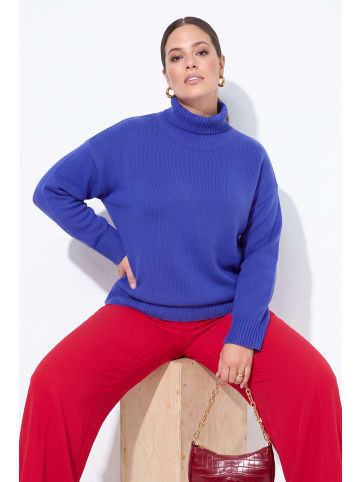MIAMODA Rollkragenpullover in royalblau