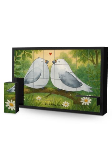 Mr. & Mrs. Panda Befüllbarer Adventskalender Turteltauben Liebe ... in Weiß