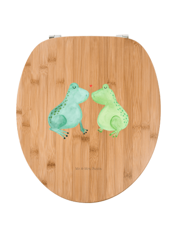 Mr. & Mrs. Panda Motiv WC Sitz Frosch Liebe ohne Spruch in Braun