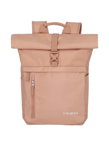 travelite Basics Rollup - Rucksack 60 cm (hellgrün) in puderrosa