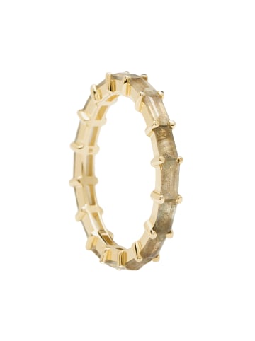 PDPAOLA Ring Baguette-Steinchen in gold