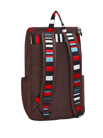 Mindesa Damen Rucksack in Kaffee Mehrfarbig