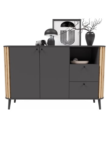 ebuy24 Sideboard Pure Grau 138 x 40 cm