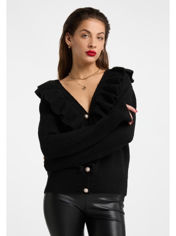 faina Damen Strickjacke in Schwarz