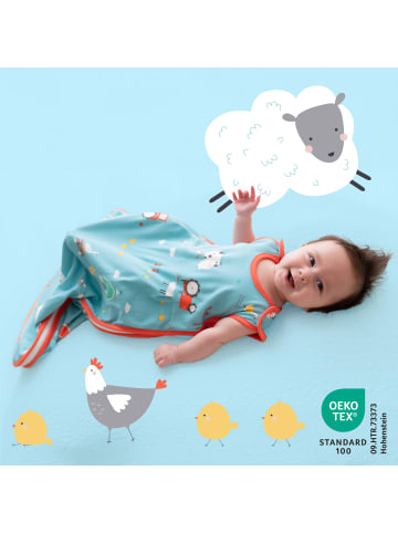 Schlummersack Bio Babyschlafsack, 1.0 TOG in Blau