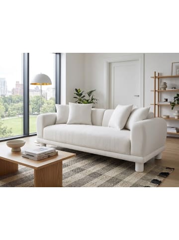 Beliani 5-tlg 3-Sitzer Sofa PORI in Weiß