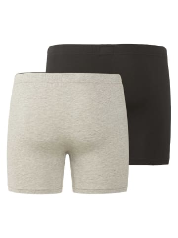 Götzburg Boxershort 2er Pack in Hellgrau/Schwarz