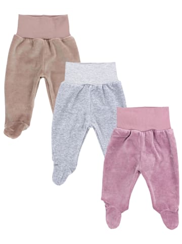 TupTam 3er- Set Hosen in beige/rosa