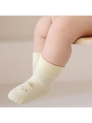 MUNADUNA 5er-Set Baby-Socken mit Cartoon-Weitbund