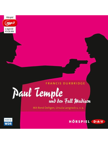 Der Audio Verlag Paul Temple und der Fall Madison | Hörspiel mit René Deltgen, Ursula Langrock...