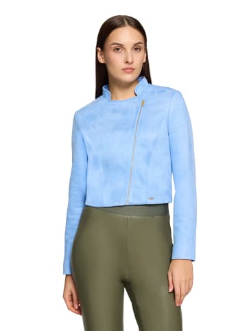 BETTY & CO Bikerjacke mit Stehkragen in Hellblau