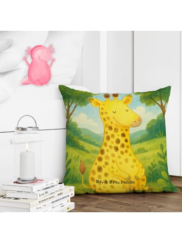 Mr. & Mrs. Panda Sofa Kissen Giraffe Zufrieden Design ohne Spruch in Weiß