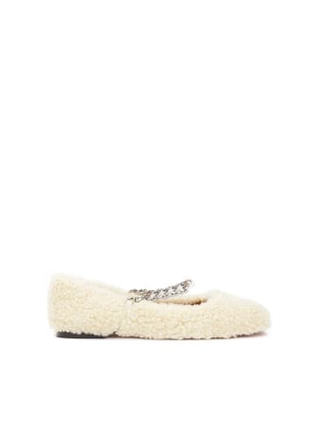 Kazar Studio Ballerinas in Off-white