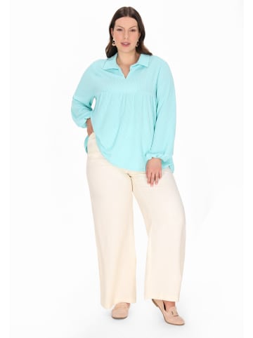 Usha Plus Size Blouse usha PLUS SIZE in turquoise