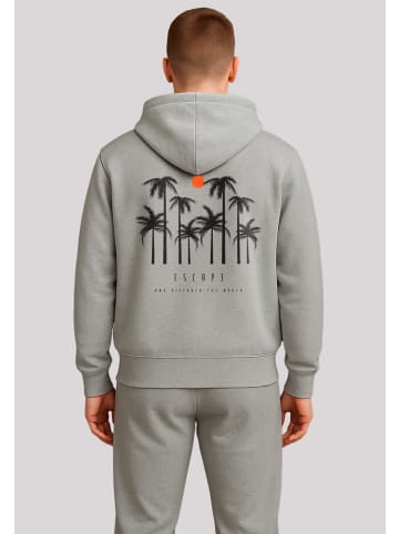 F4NT4STIC Hoodie Escape Discover the World Palm Trees in grau meliert