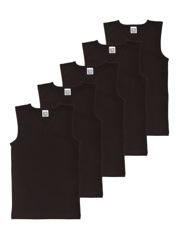 Sweety for Kids 5er-Set: City-Shirt V-Neck in schwarz