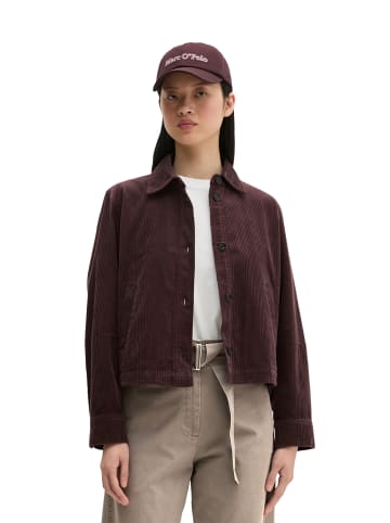 Marc O'Polo Cord-Overshirt regular in Black Cherry