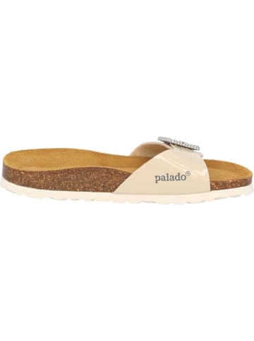 palado Pantoletten in beige lack