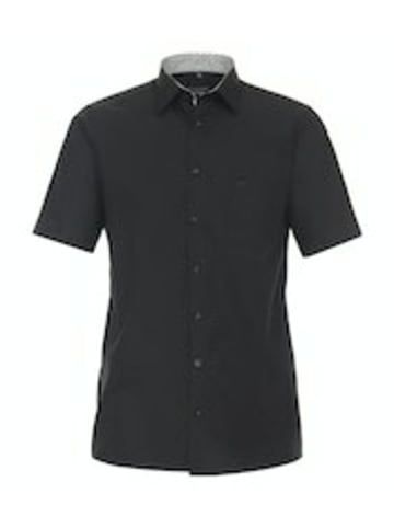 CASAMODA Kurzarm Business Hemd für Herren in Schwarz
